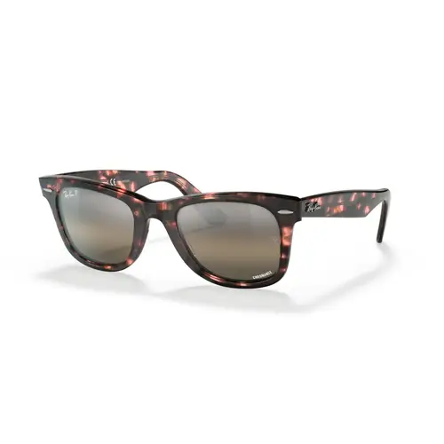 Ray-Ban 0RB2140 - Firkantede Rosa Polariserede og Spejlvendte Linser