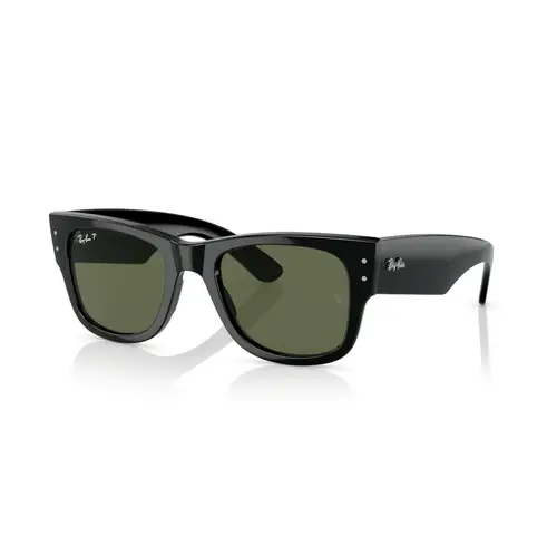 Ray-Ban 0RB0840S - Firkantede Sort Polariserede Linser