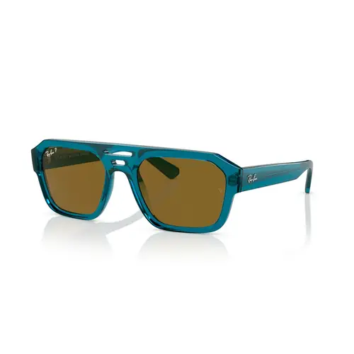 Ray-Ban 0RB4397 - Runde Blå Polariserede Linser