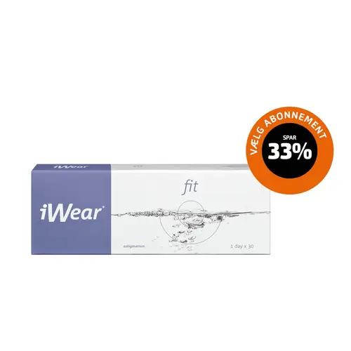 iWear Fit Astigmatism 30 stk. Toriske / Astigmatiske Endagslinser