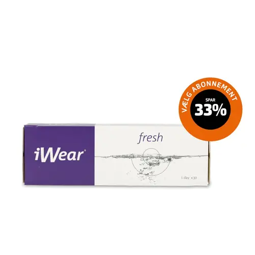 iWear Fresh 30 stk. Sfæriske Endagslinser