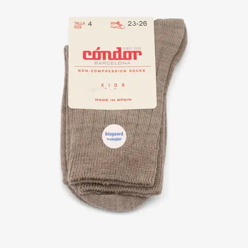 bisgaard x Cóndor merino wool rib short socks arena - 3-4Y