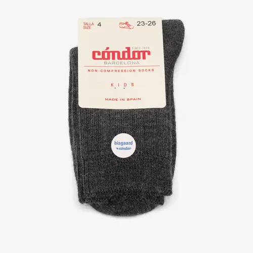 bisgaard x Cóndor merino wool rib short socks marengo - 3-4Y