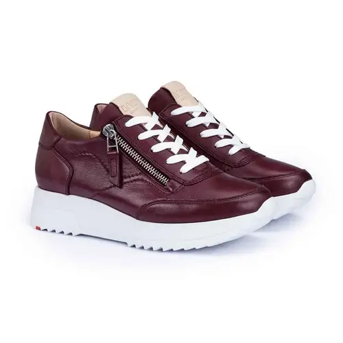 LLOYD 24-245-Dame Sneaker DARK CHERRY/NATUR Str. 38