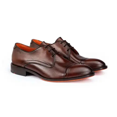 LLOYD PARLETT Herre Business Sko med Cap-toe BRANDY Str. 44,5