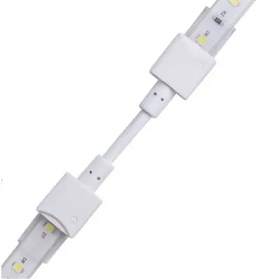 Vandtæt samler med ledning til LED strip - 8mm, enkeltfarvet, IP68, 5V-24V