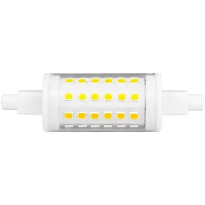 Outlet: R7S LED pære - 6W, 78mm, dæmpbar, 230V - Dæmpbar : Dæmpbar, Kulør : Kold