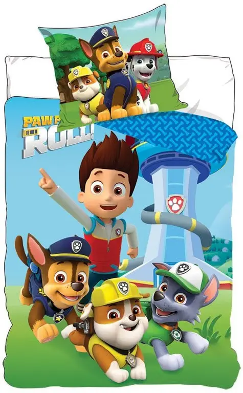 Paw Patrol sengetøj junior 100x140 cm - Paw Patrol sengesæt junior - Top Speed - 2 i 1 - 100% bomuld