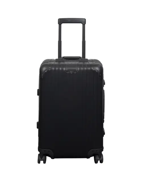 Håndbagage kuffert - Aluminiums kuffert - Sort - Luksuriøs trolley med TSA lås - 36 liter