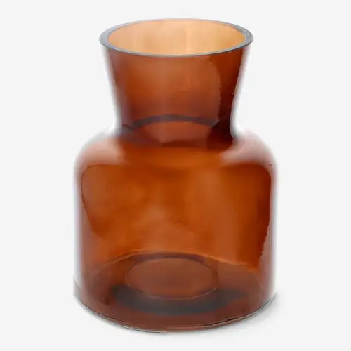 Brun vase - 15 cm