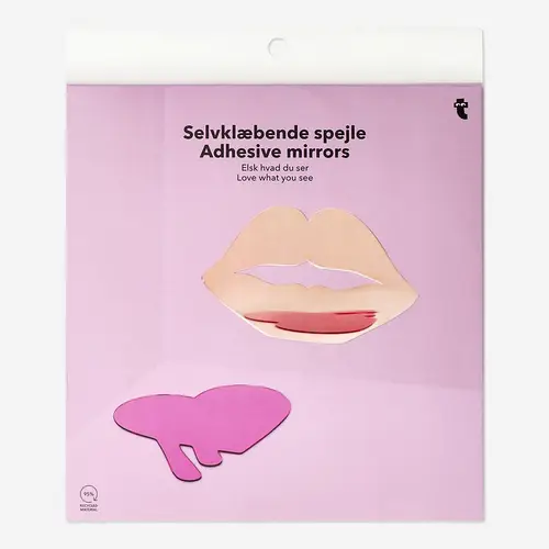 Selvklæbende spejle i sjove designs - 2 stk