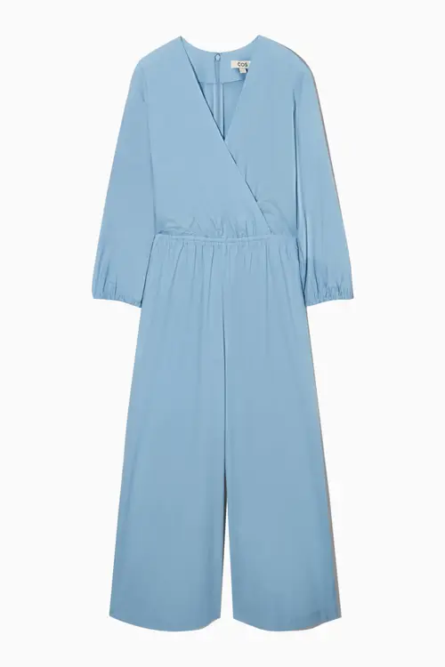 V-NECK CULOTTE JUMPSUIT