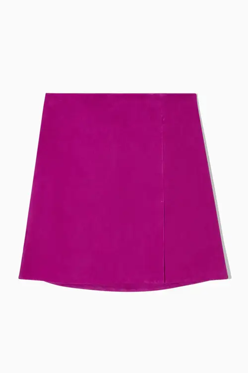 A-LINE SUEDE SKIRT