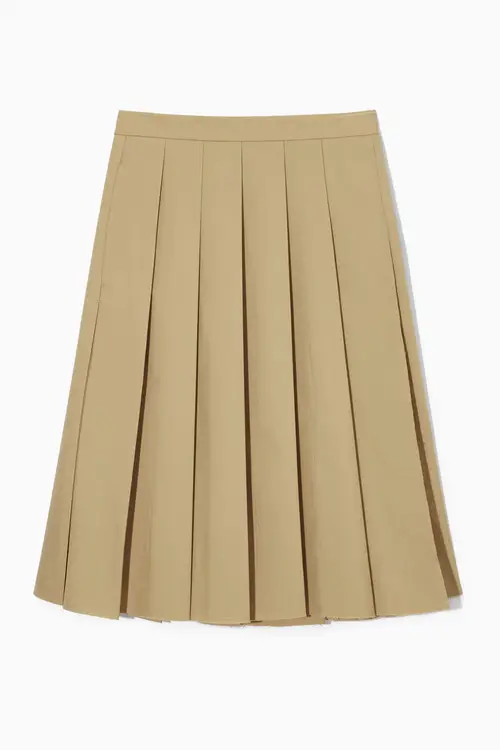 A-LINE PLEATED SKIRT