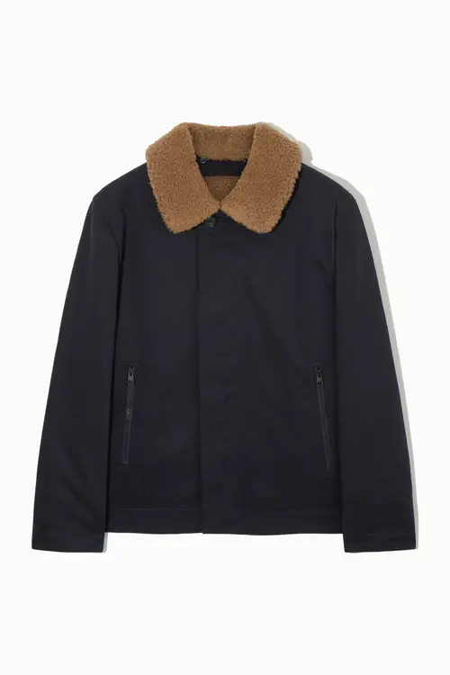 CONVERTIBLE TEDDY-LINED JACKET