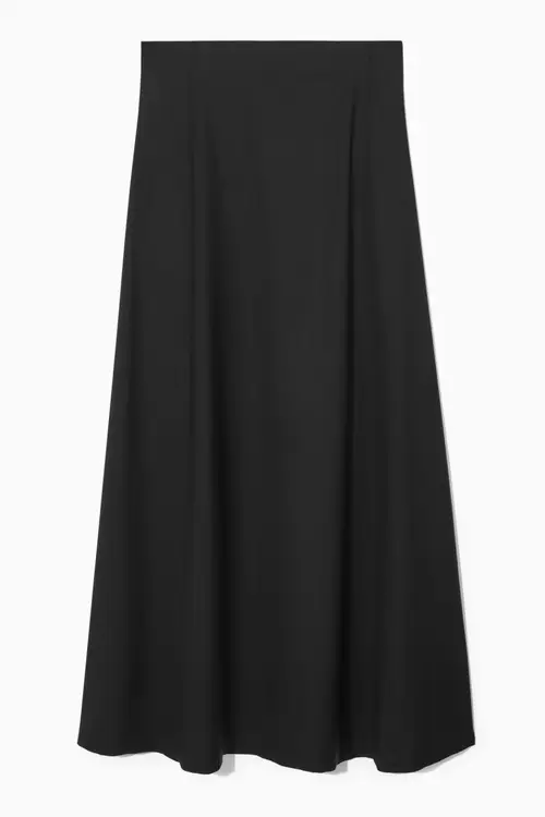 WOOL MAXI SKIRT