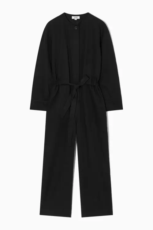 DRAWSTRING-WAIST JUMPSUIT