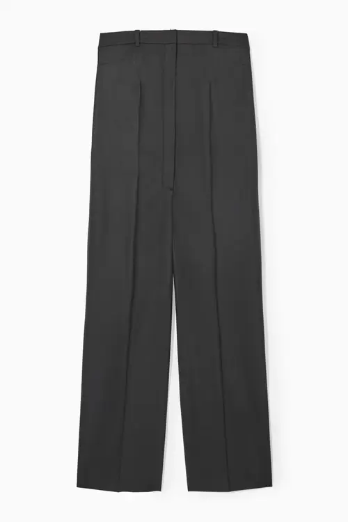 STRAPLESS WOOL TAILORED JUMPSUIT