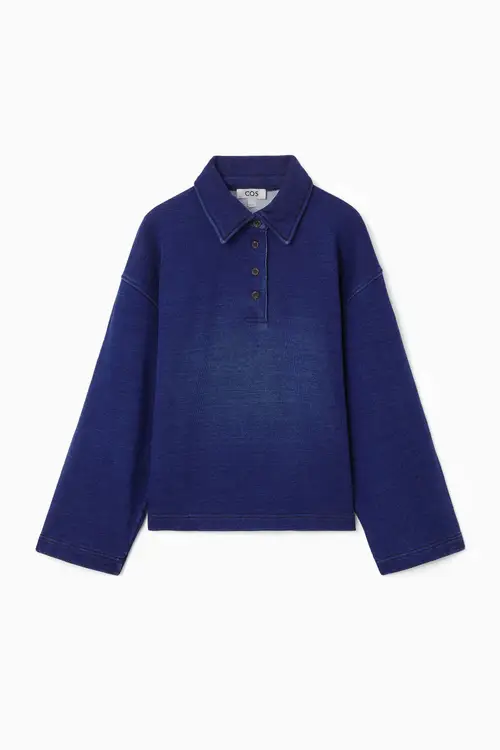 COLLARED POLO SWEATSHIRT