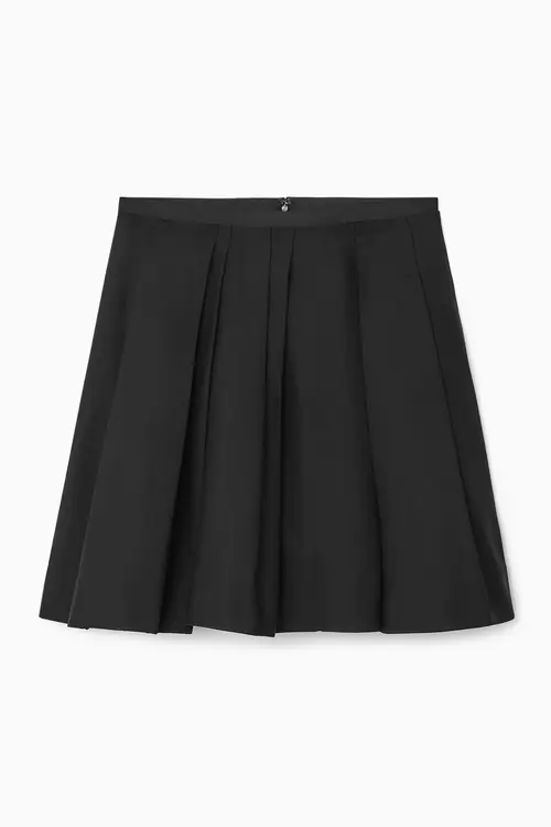 PLEATED MINI SKIRT