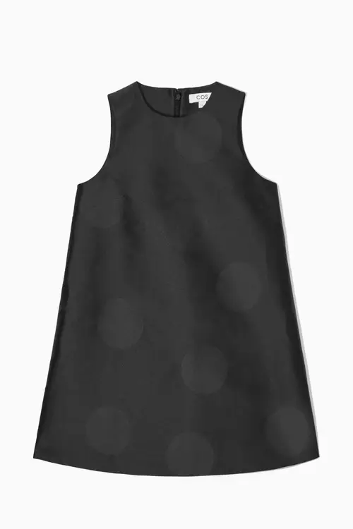 POLKA-DOT A-LINE MINI DRESS