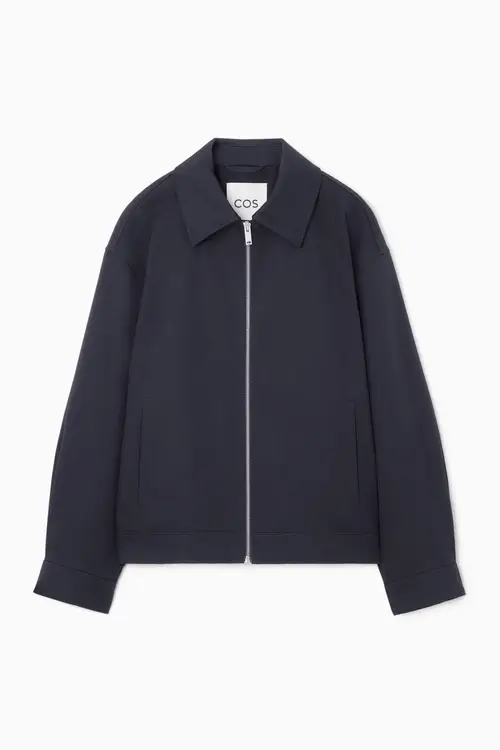 COLLARED COTTON JACKET