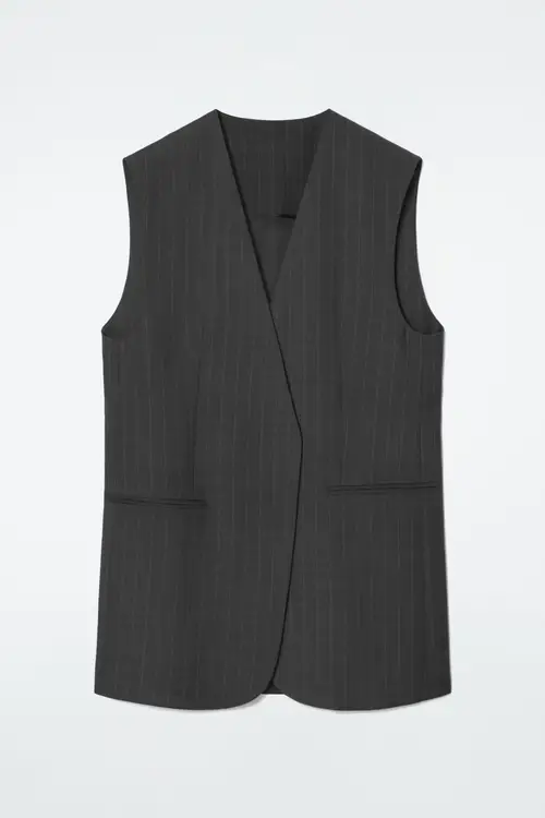 PINSTRIPED WOOL WAISTCOAT