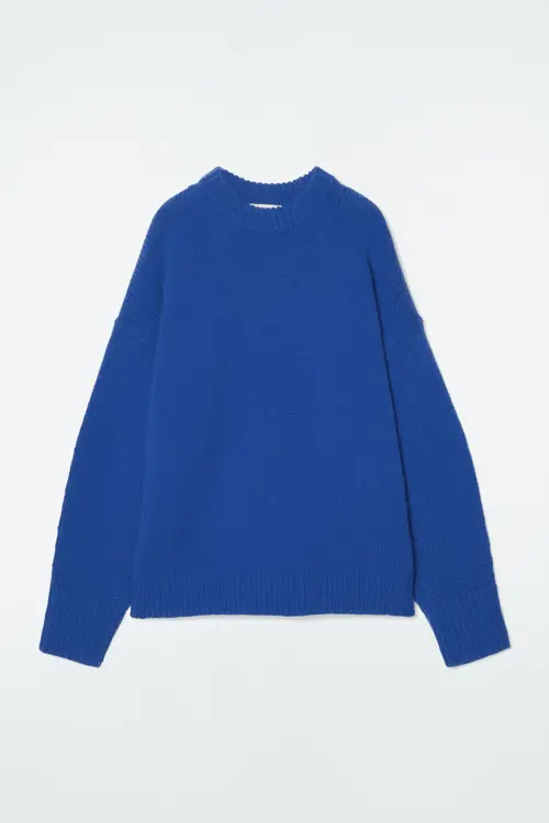 CHUNKY WOOL CREW-NECK JUMPER