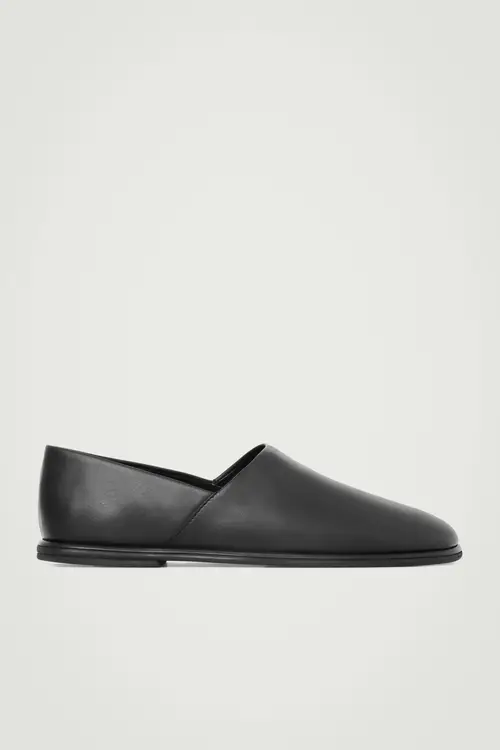 LEATHER SLIP-ON SHOES