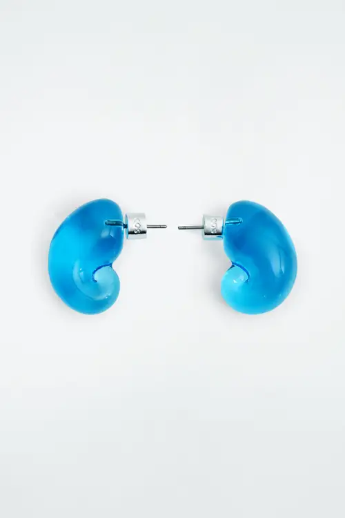 GLASS SHELL EARRINGS