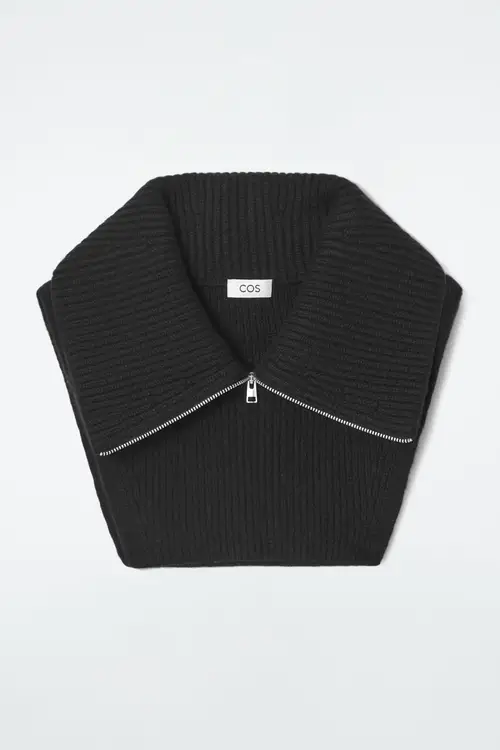 RIBBED WOOL COLLAR