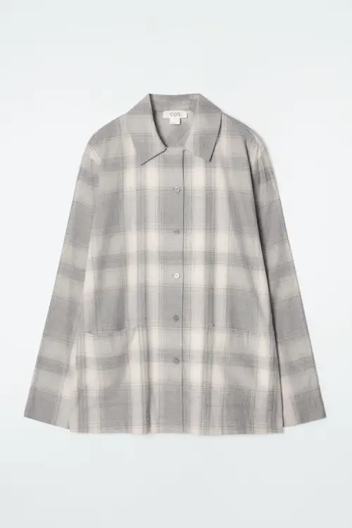 CHECKED FLANNEL PYJAMA SHIRT