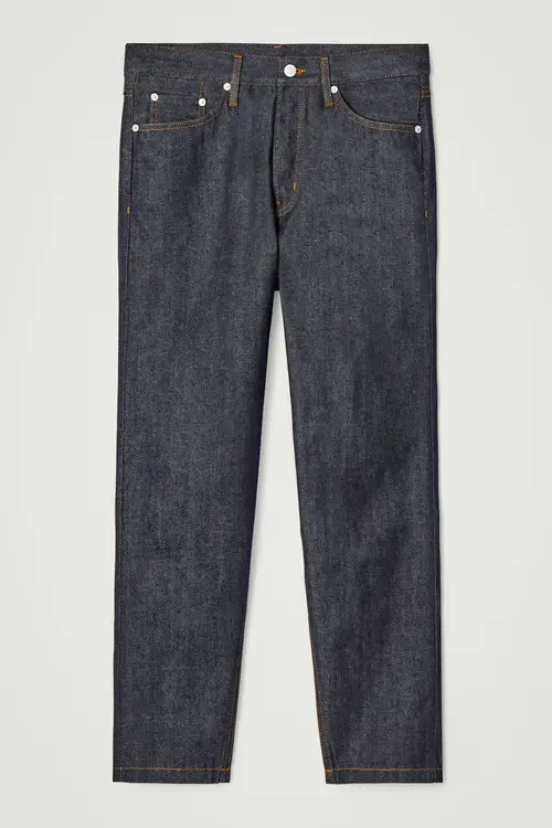 MARGIN RAW SELVEDGE TAPERED JEANS