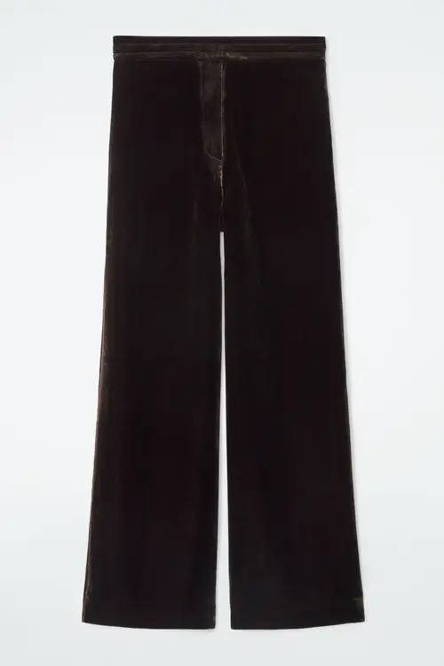 SILK-BLEND VELVET TROUSERS