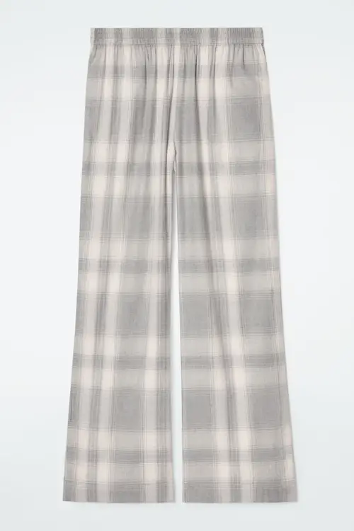 CHECKED FLANNEL PYJAMA TROUSERS