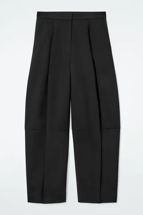 WOOL-BLEND WIDE-LEG TROUSERS