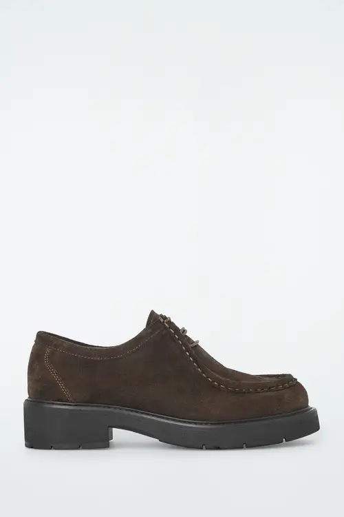 CHUNKY SUEDE DERBY SHOES