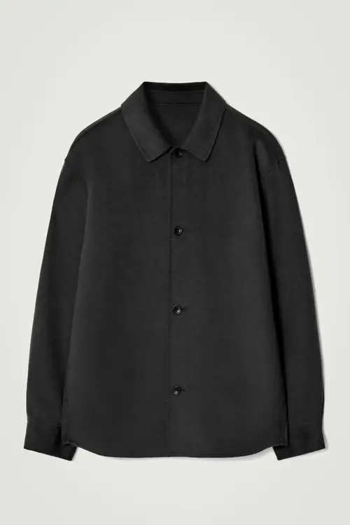 DOUBLE-FACED WOOL OVERSHIRT