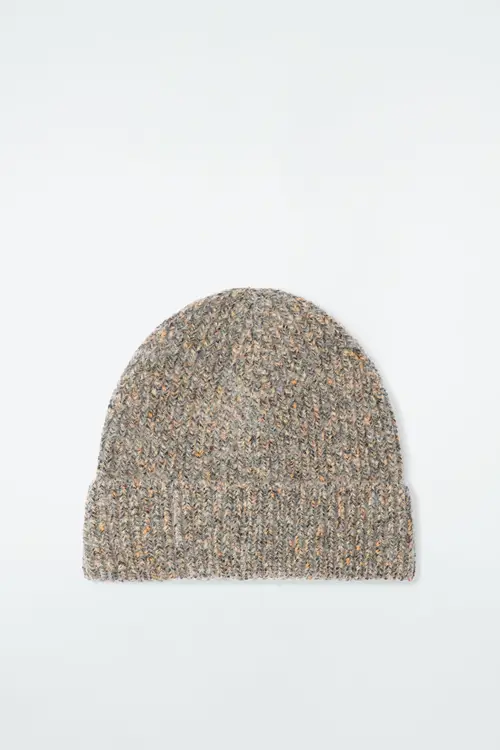 MÉLANGE WOOL-BLEND BEANIE