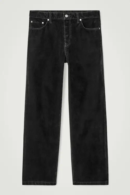 DOME FLOCKED STRAIGHT-LEG JEANS