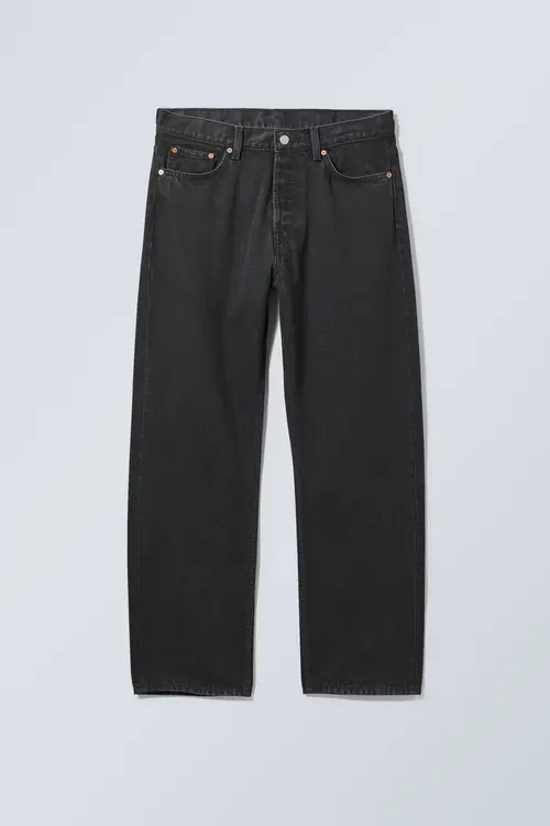 Space Relaxed Straight Jeans - Black