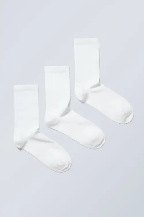 3-pack Sport Socks - White