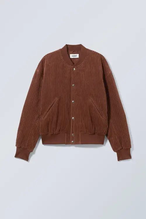 Jamie Varsity Cord Jacket - Beige