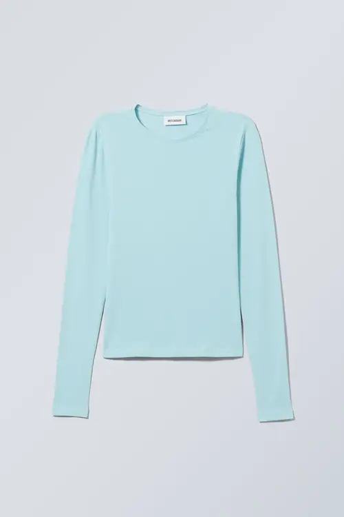 Slim Fitted Long Sleeve - Turquoise