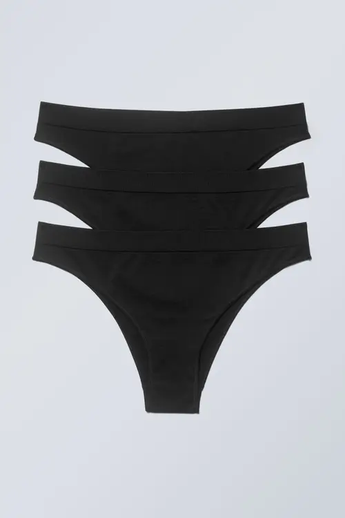 3-pack Cat Soft Briefs - Black