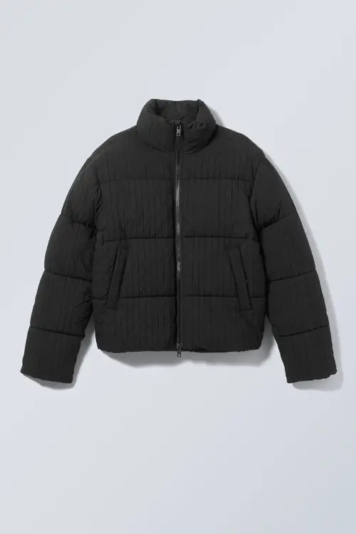 Ben Rib Puffer Jacket - Black