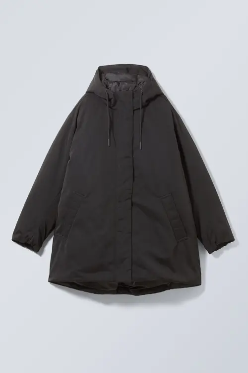 Honey Oversized Padded Jacket - Black