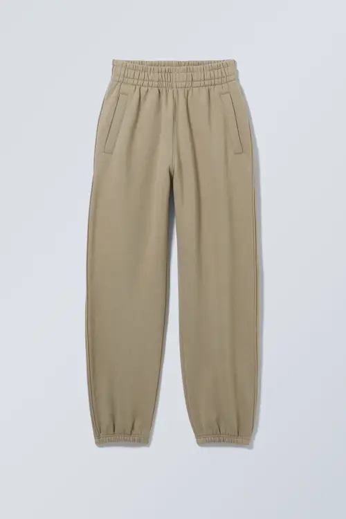 Relaxed Heavy Sweatpants - Beige