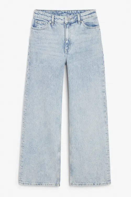 Yoko high waist wide ankle jeans - Blue