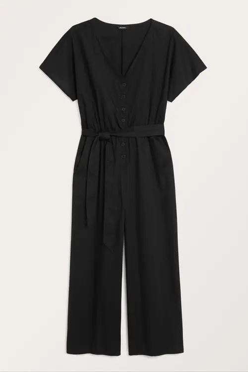 Wide leg jumpsuit - Black